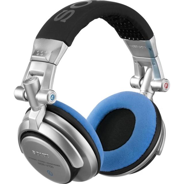 set di cuscinetti VELOUR per Sony MDR-V700 DJ e Allen & Heath XD53/ XD2-53 - sky