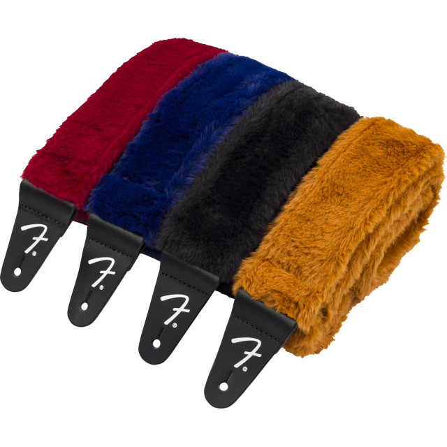 Tracolla Fender Fender Poodle Plush, Black