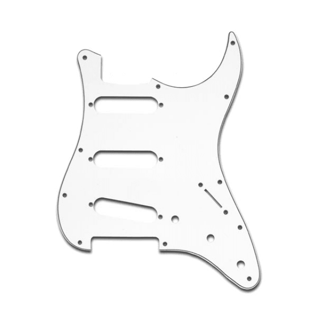 Pickguard for Stratocaster Guitar, 3 Layers, White
