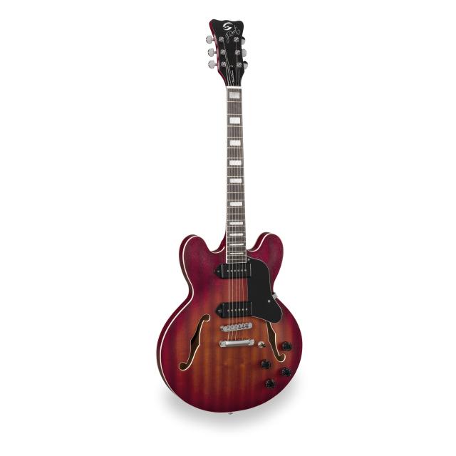 Chitarra semiacustica double cutaway con Single coil