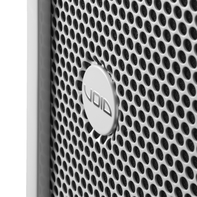 1x12” subwoofer, 600 W AES, 8 Ω, reflex, with fiberglass cabinet (white)