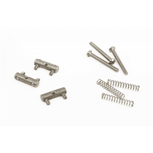 American Vintage Telecaster® Threaded Bridge Saddles, Nickel (3)