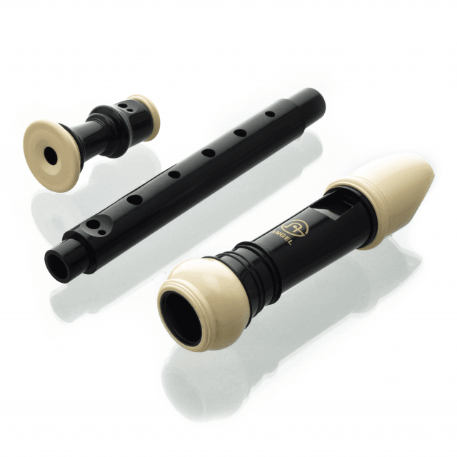 Flauto soprano con corpo in 3 parti, diteggiatura barocca