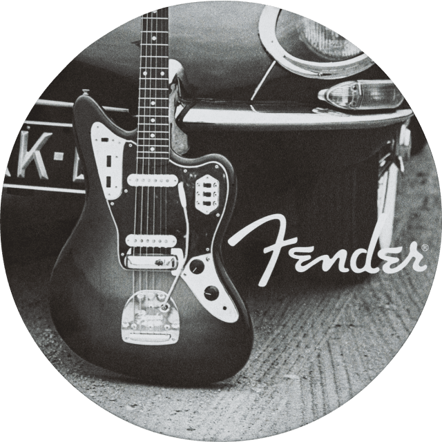 Fender™ Guitars Coasters, 4-Pack, Multi-Color Leather