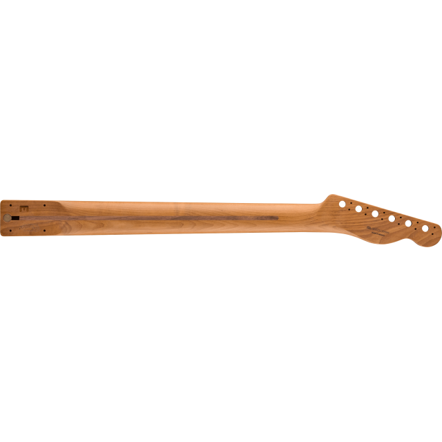 Satin Roasted Maple Telecaster® LH Neck, 22 Jumbo Frets, 12", Maple, Flat Oval Shape