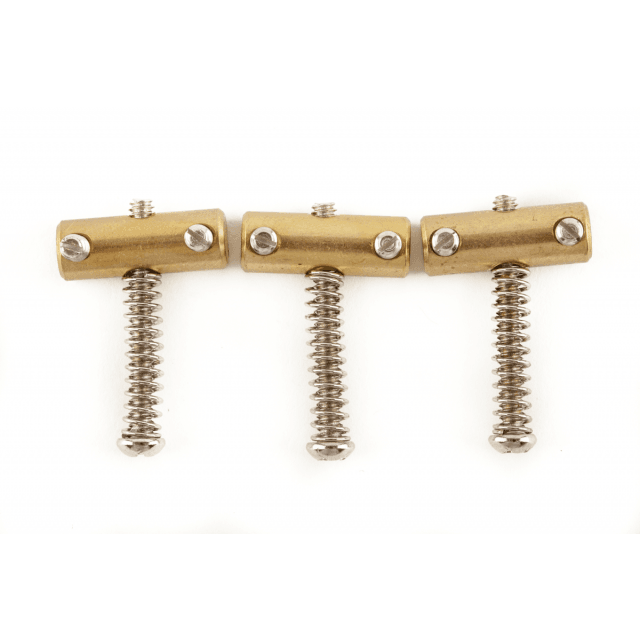 American Vintage Telecaster® Compensated Bridge Saddles, Brass