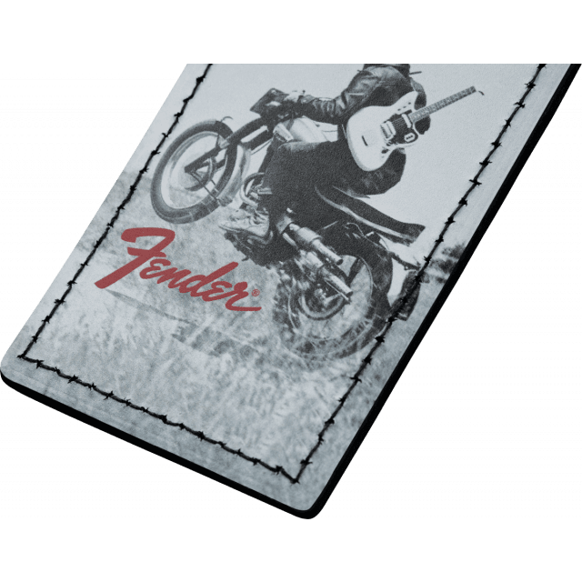 Targetta bagaglio Fender 9106101003  Vintage Ad Luggage Tag, Motorcycle Rider