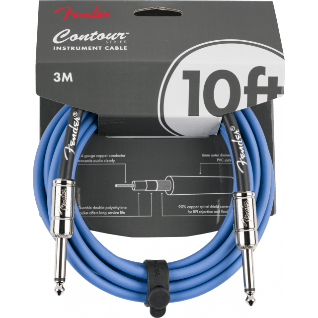 Contour™ 10' instrument Cable, Lake Placid Blue