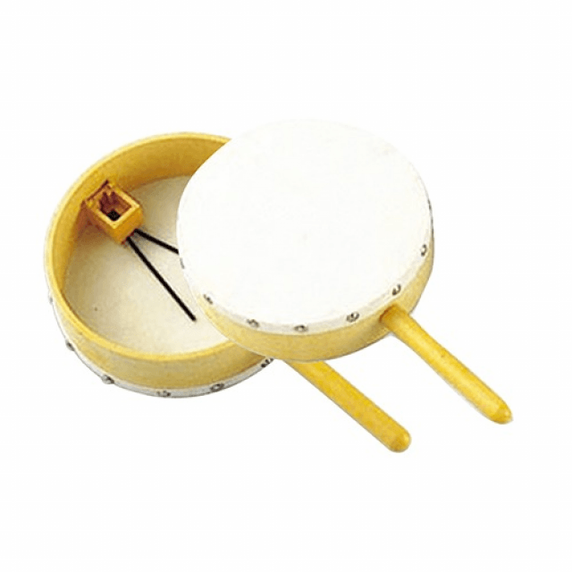 Hand drum natural leather and thread