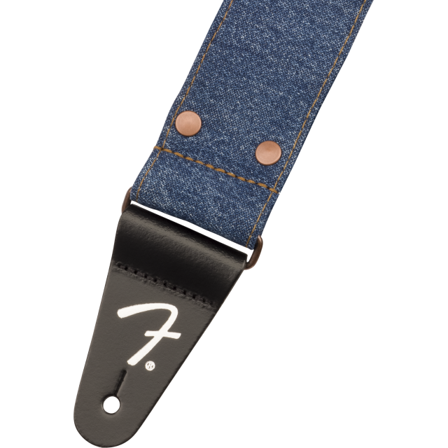 Tracolla in denim rivettato Fender® x Wrangler®, Indigo