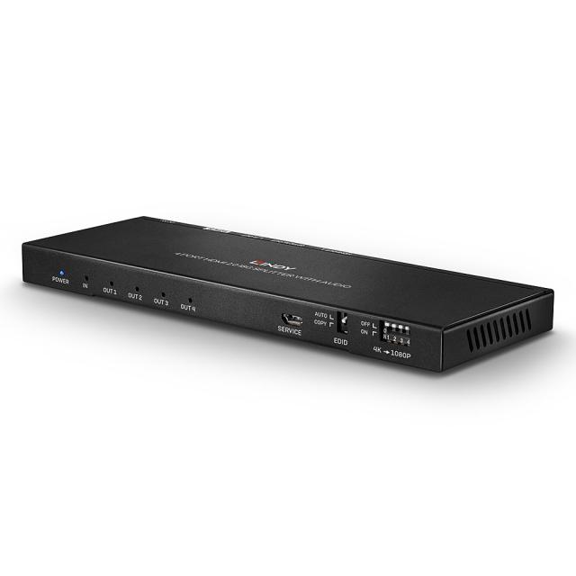 Splitter HDMI 2.0 18G con Audio Extractor, 4 Porte