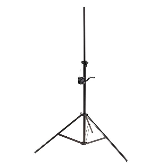 Wind up lighting stand
