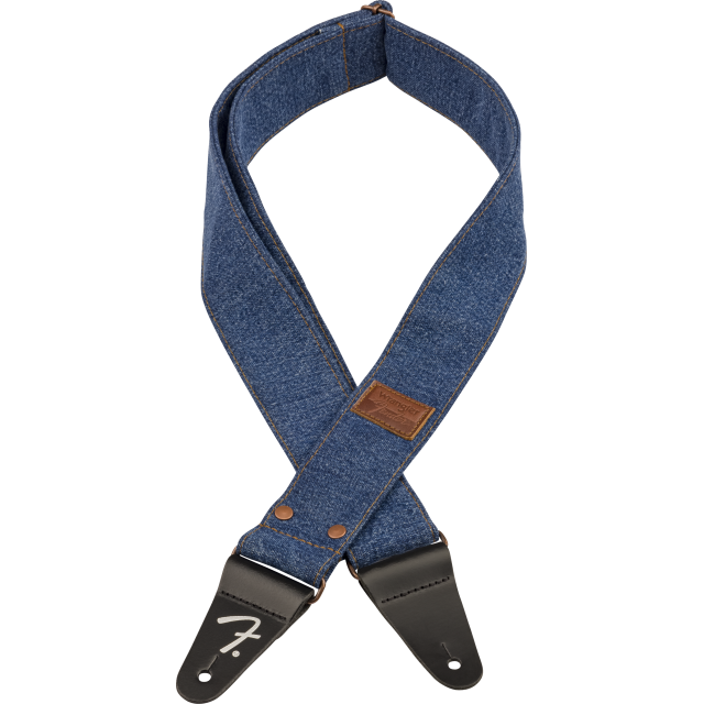Fender® x Wrangler® Riveted Denim Strap, Indigo