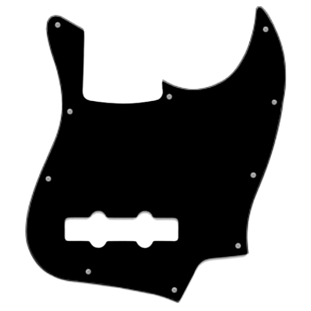 Pickguard for Jazz Bass, 3 Layers, Black