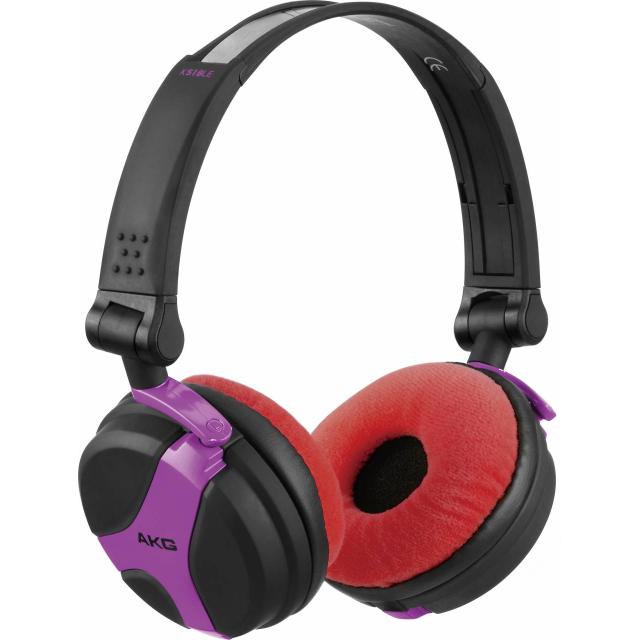 Earpad Set VELOUR for AKG K518 DJ & K518 LE  - red