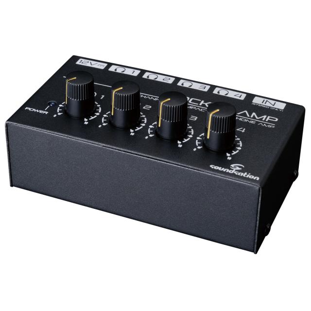 4 channel mini stereo headphone amplifier with power supplier
