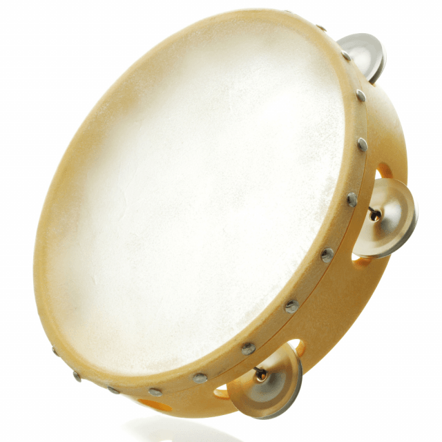 Tambourine Natural Leather large size