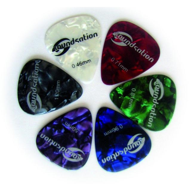 Celluloid picks bag (72 pcs - 0.71)