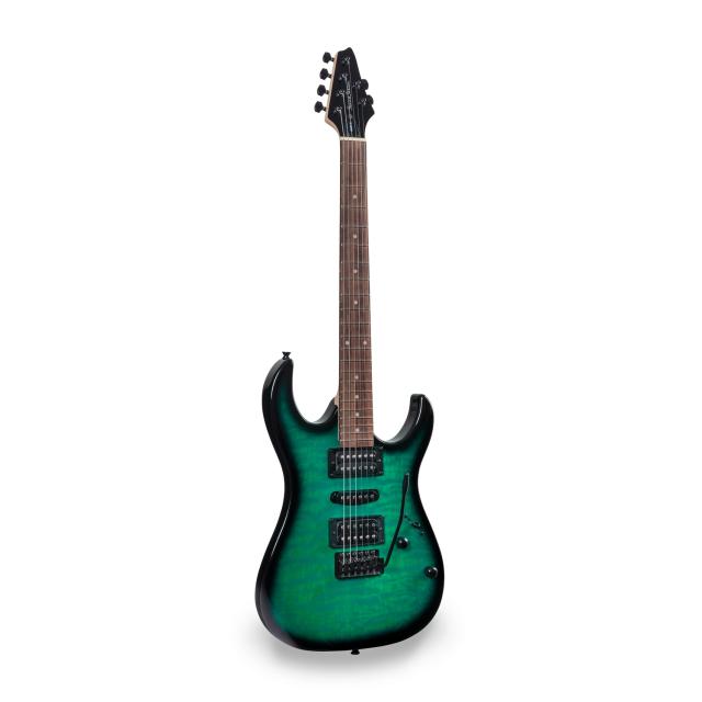 Electric guitar with double humbucker and single coil