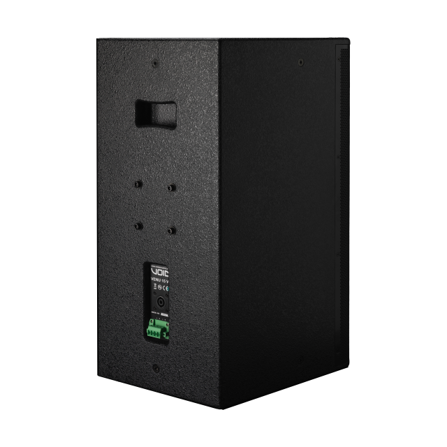 Compact Passive Two-Way 15” Loudspeaker with rotatable asymmetrical horn (black)