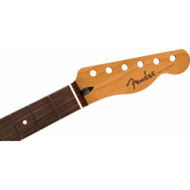 Manico per Telecaster®, 22 Tasti Jumbo, 12" Radius, Tatiera in palissandro,Profilo Flat Oval, Acero Satin Roasted