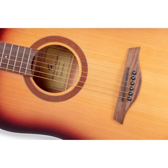 Chitarra acustica dreadnought con armrest in mogano