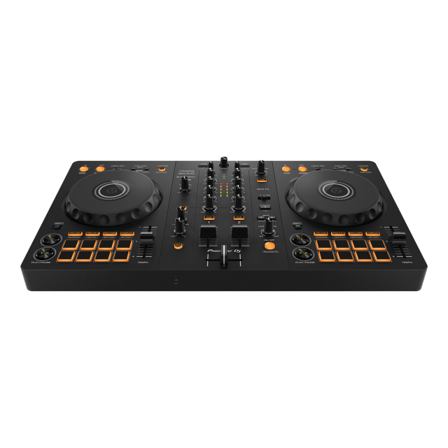 2-channel DJ controller for multiple DJ applications