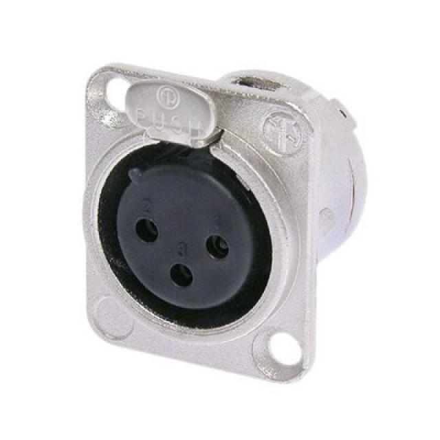 Connettore XLR femmina a 3-poli - Nichel