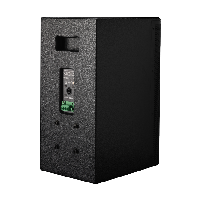 Compact Passive Two-Way 12” Loudspeaker with rotatable asymmetrical horn (black)