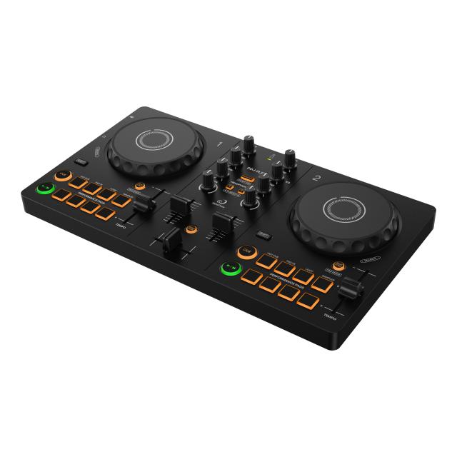 Compact 2-channel DJ controller