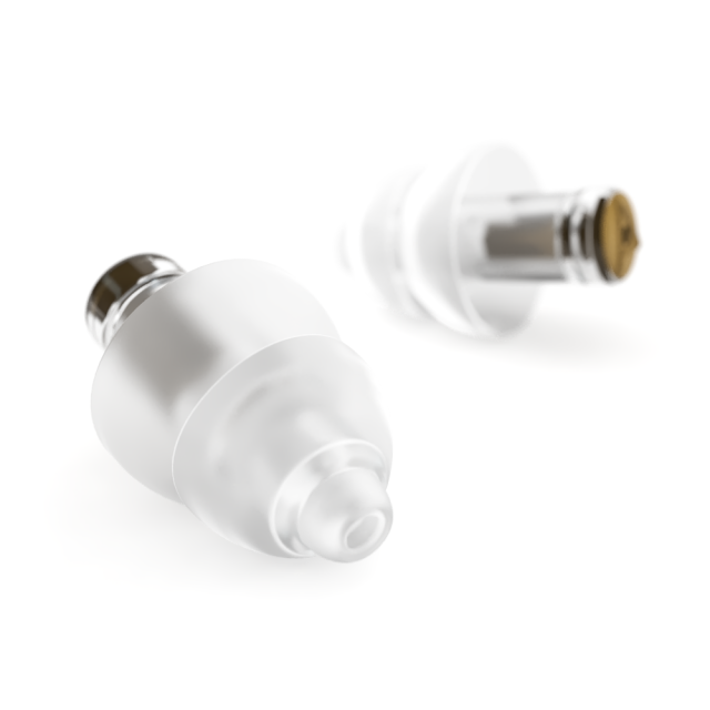 Kit auricolari per musicisti uditiva con 2 filtri attenuazione e travelbox