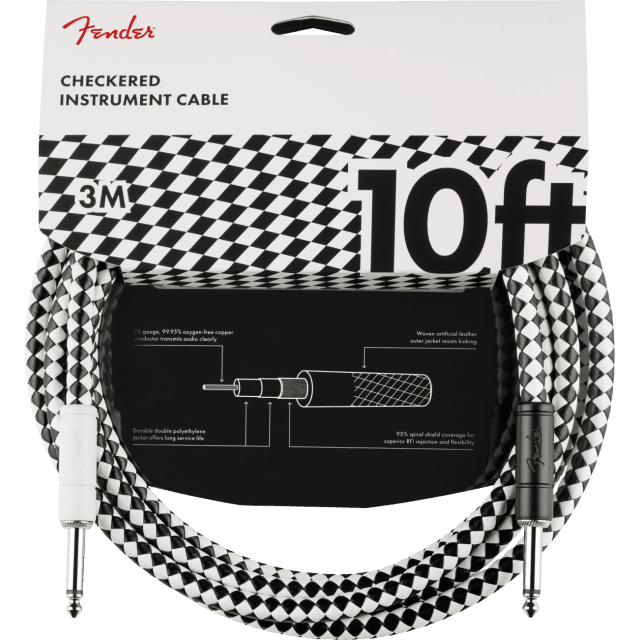 Cavo Fender Pro 3metri (10') Instrument, Checkerboard