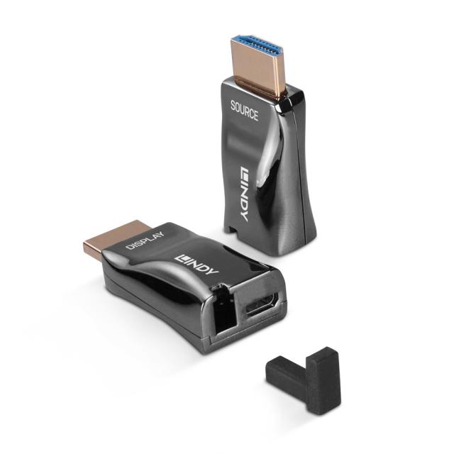 300m Fibre Optic HDMI 4K60 Dongle Extender