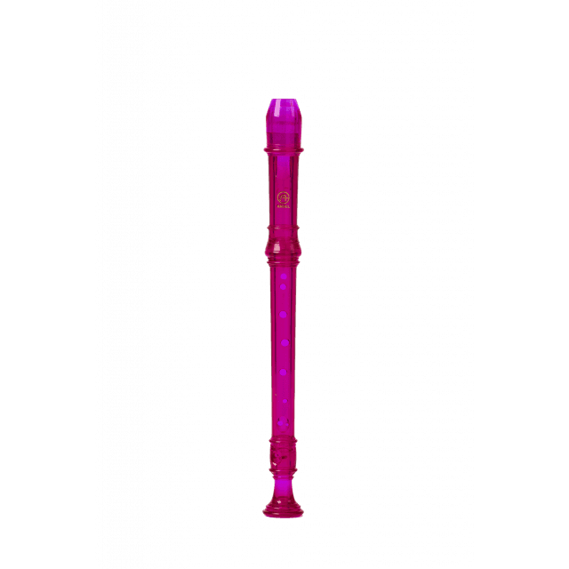 Soprano recorder german fingering transparent Plum color