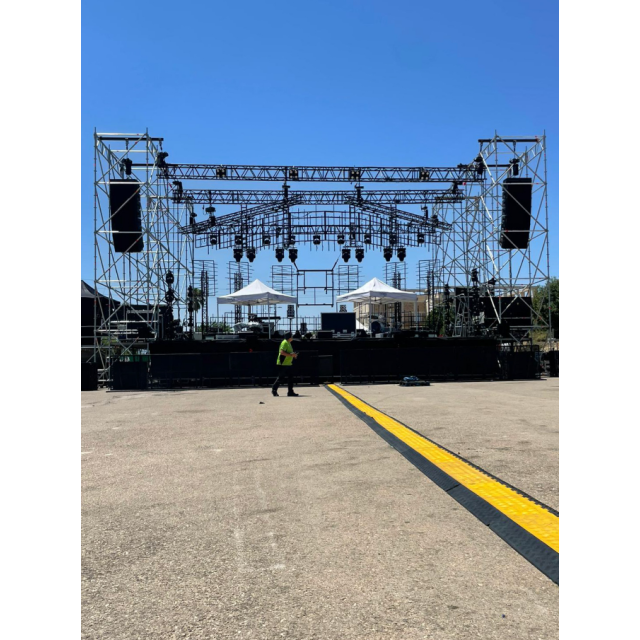 Sezione di Truss Quadrata da 0,5 Metri per Carichi Elevati Nera (EC52C05B)