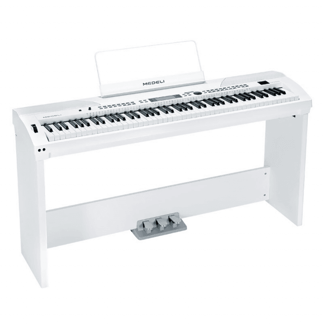 Wood stand White finishing for SP4000-WH and SP4200-WH digital piano with control pedal unit