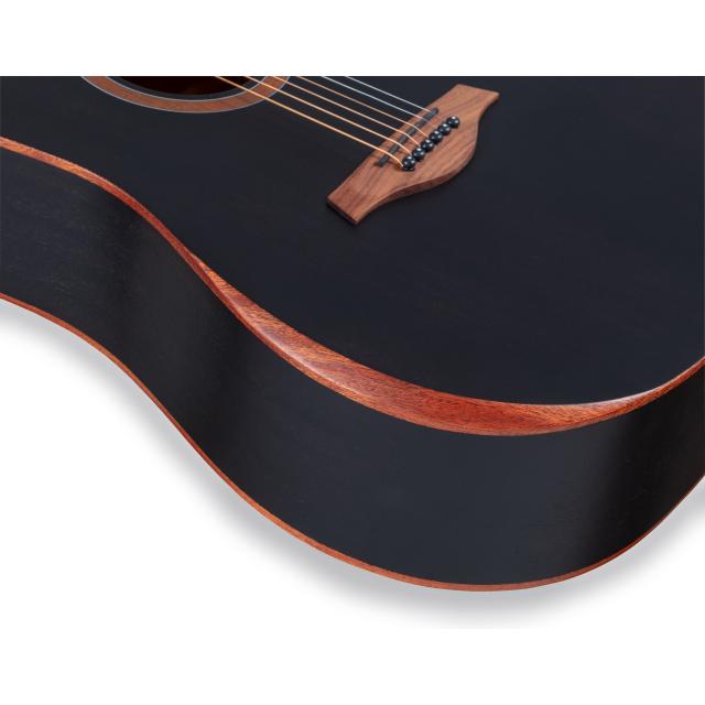 Chitarra acustica dreadnought con armrest in mogano