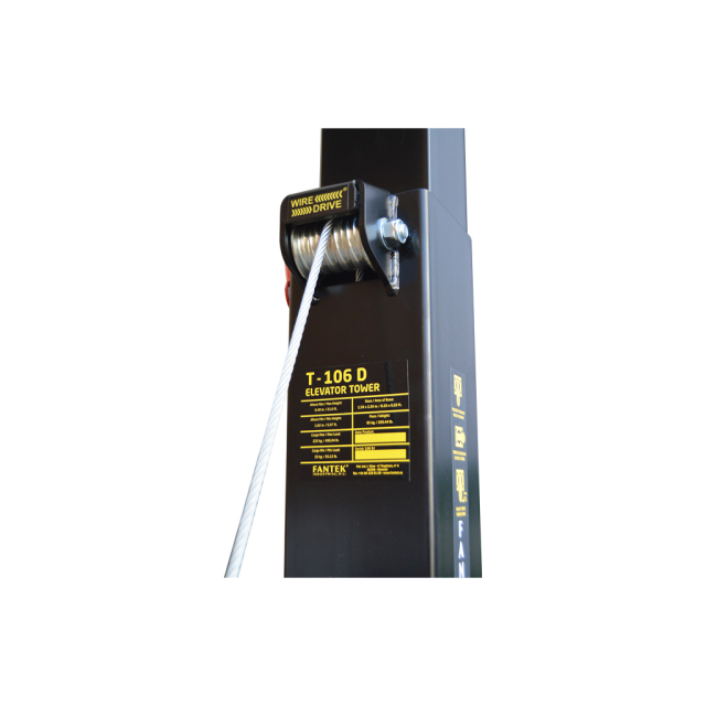 TORRE DI CARICO SUPERIORE ELEVATORE 6,4M. ALTEZZA.225 KG. NERO. DIN