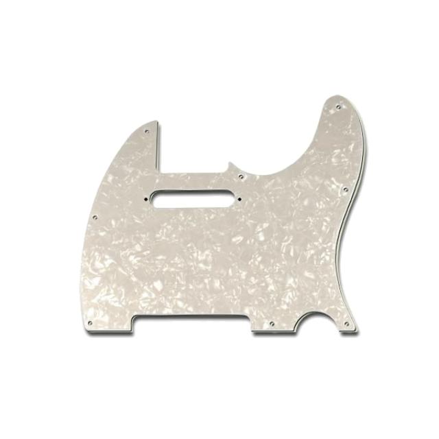 Pickguard for Telecaster Guitar, 3 Layers, White Pearloid