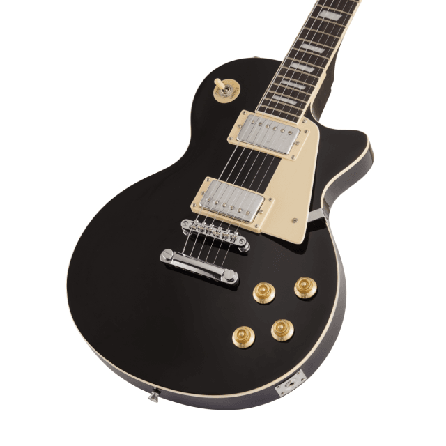 Arch top cutaway electric guitar with 2 humbuckers and set-in neck