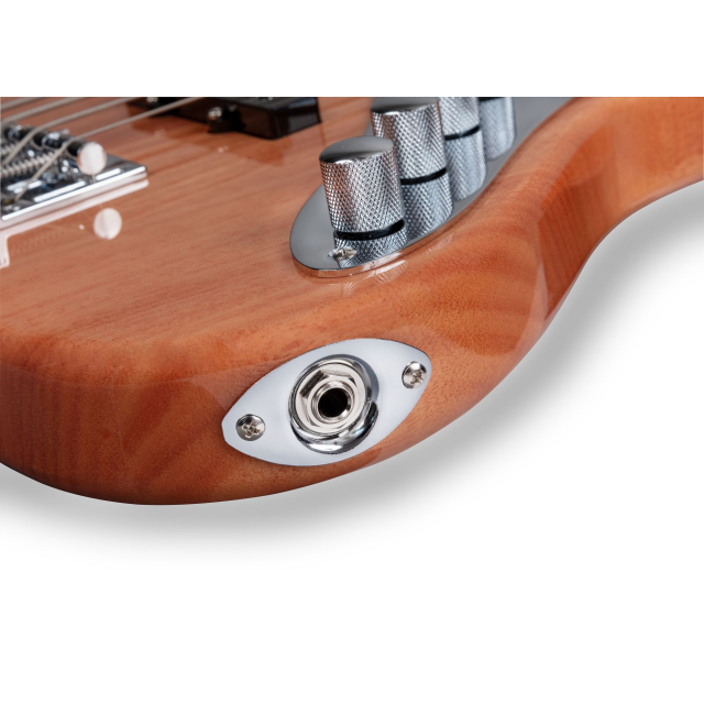 Electric bass with roasted maple freboard and neck (5 strings)