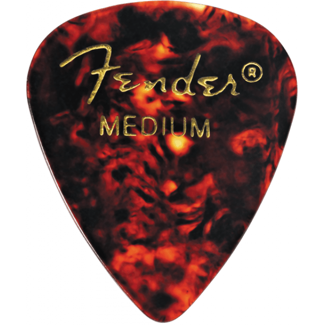 Plettro Celluloide classica, Tortoise Shell, forma 351, Medium, conf. da 144 pz.