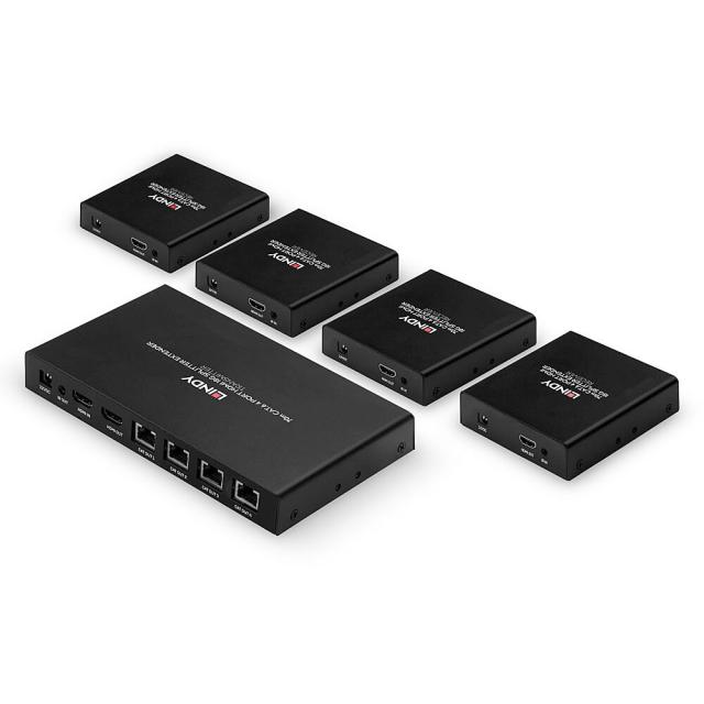 Extender Cat.6 Splitter HDMI 4K60 & IR 4 Porte, 70m