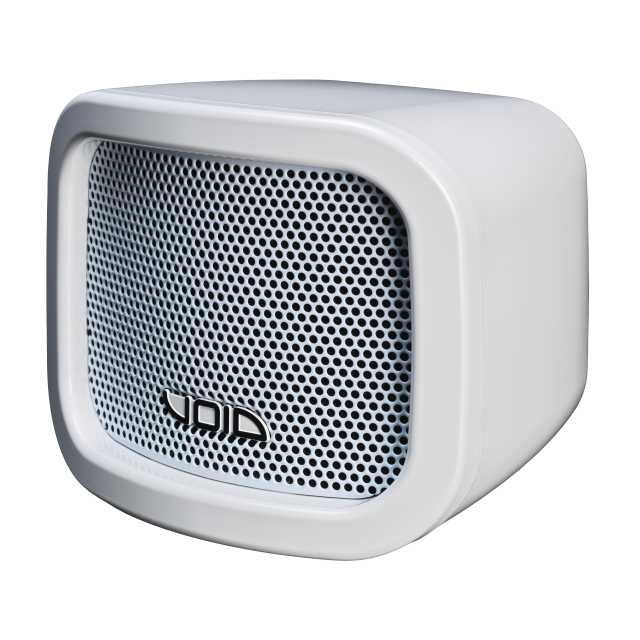 Ultra-compact passive speaker with 4" coaxial driver for indoor/outdoor use, 16 Ω, 30 W (white)