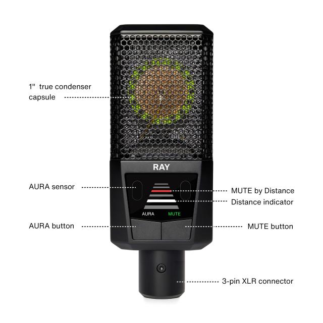 Microfono True Condenser da 1" con Tecnologia AURA