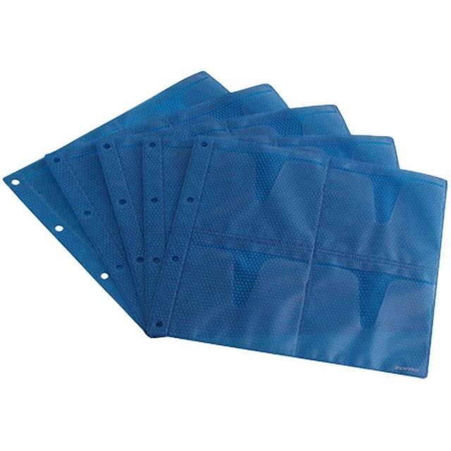 CD Sleeves Premium 10 x 8 CDs - blu