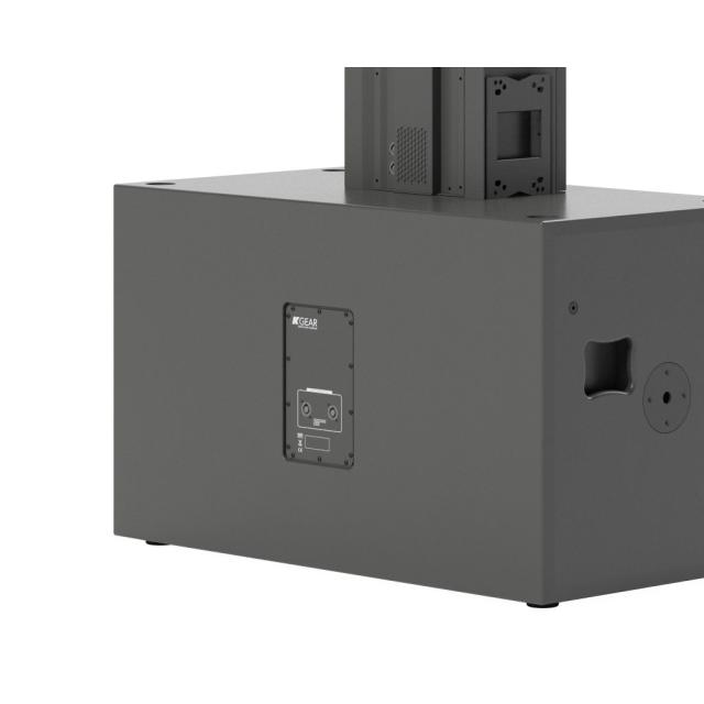 Passive system with 2x18” subwoofer and 4x12” coaxial slim array featuring PAT® and SAT® technologies (black)