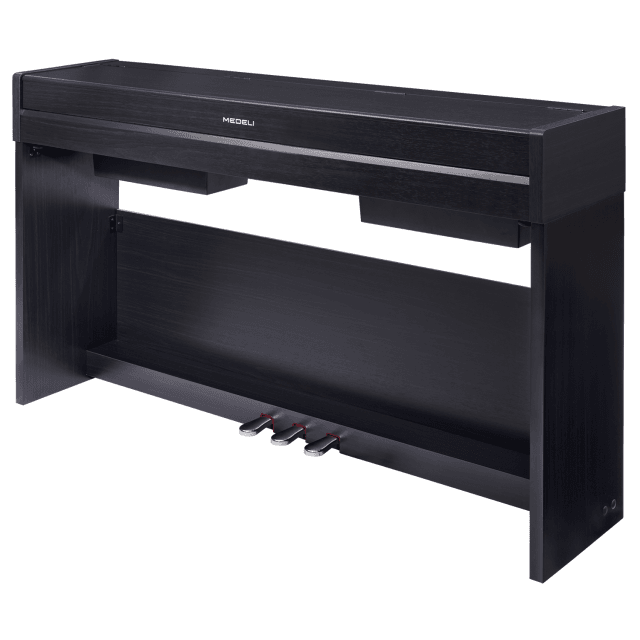 Compact digital piano with black finish