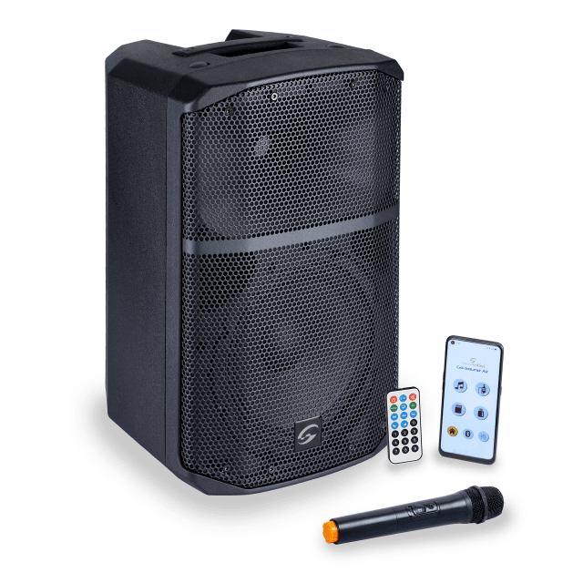 8” 2-Way Portable PA System with Battery and Mobile App