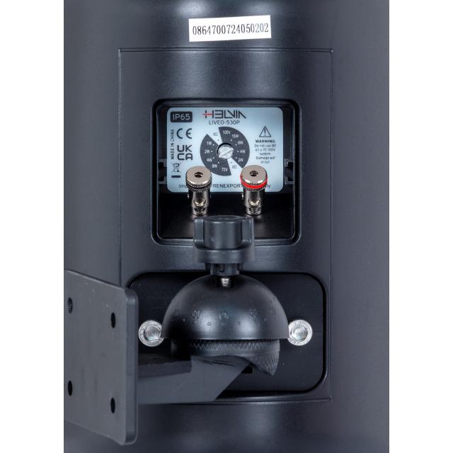 Coppia di Diffusori 5.25" Passivi 2-Vie a Parete da Esterno, Nero